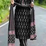 Women Viscose Rayon Kurti Pant Dupatta Set