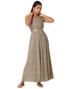 Indya Women's Georgette Regular Kurta