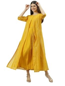 BIBA Women's Fit and Flare Knee Length Dress