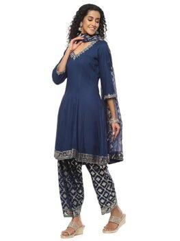 BIBA Women's Rayon Solid Suit Set