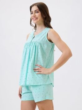 AV2 Women's Cotton Night Suit Set