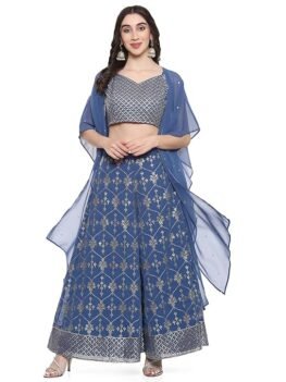 BIBA Women Polyester Embroidered Suit Set